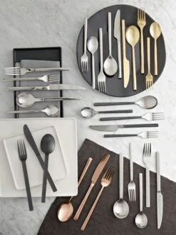 20-Piece Tower Brushed Silver Flatware Set -Furniture Sale 20 pcpattern518flatwaresetNV17