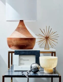 Onyx Marble Tealight Candle Holder -Furniture Sale 2ToneGreyandWhiteMarbleSideOC19