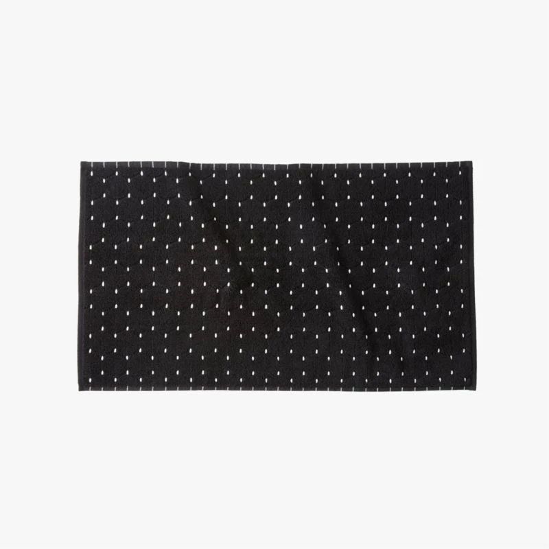 Abbie Organic Cotton Black And White Hand Towel 5 Abbie Organic Cotton Black And White Hand Towel - Image 3