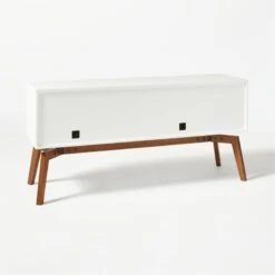 Alba Lacquered White Credenza Small -Furniture Sale AlbaWhtLcqrCredenzaIIISm3QBF20