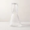 Aleric Ribbed Glass Carafe And Cup 2 Aleric Ribbed Glass Carafe And Cup -Furniture Sale AlericClrRbbdCarafeNCupSHS22