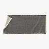 Alex Reversible Black And White Bath Runner Rug 24"x60"