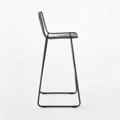 Alpha Black Metal Bar Stool -Furniture Sale AlphaBlackBarstoolIISDSSS21