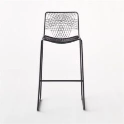 Alpha Black Metal Bar Stool -Furniture Sale AlphaBlackBarstoolIISOSSS21