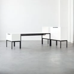 Aptum White Metal Bookcase 25 Aptum White Metal Bookcase -Furniture Sale AptumModularGroup3AVFHF21