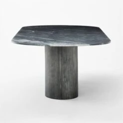 Aster Black Marble And Aluminum Dining Table -Furniture Sale AsterMrblNAlmnDnngTableSDSSF22