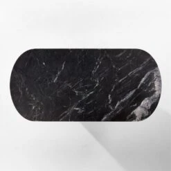 Aster Black Marble And Aluminum Dining Table -Furniture Sale AsterMrblNAlmnDnngTableTOPSSF22