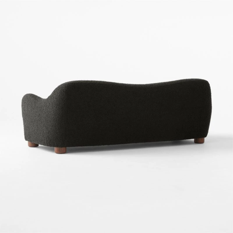Bacio Black Boucle Sofa 7 Bacio Black Boucle Sofa - Image 5