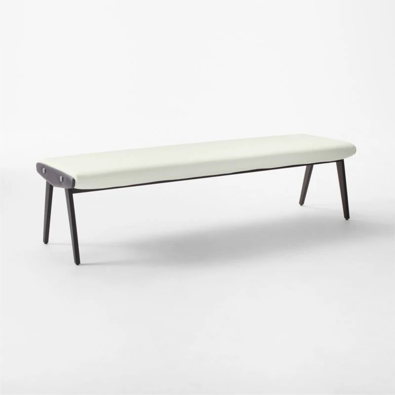 Baja Ivory Velvet Bench 5 Baja Ivory Velvet Bench - Image 3