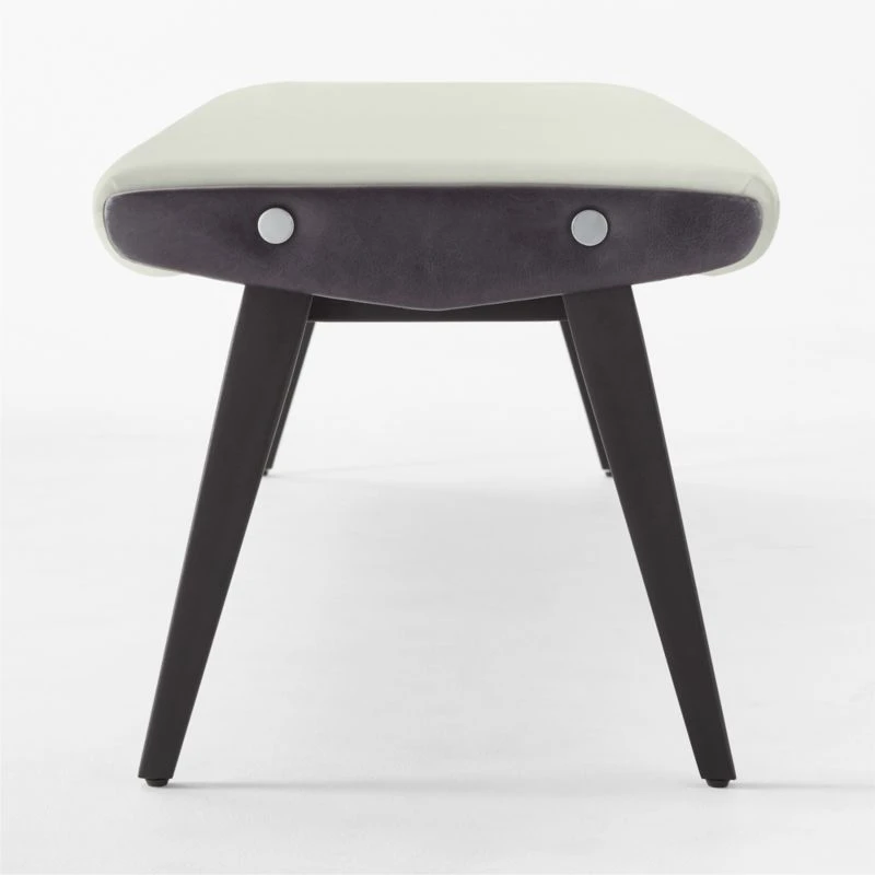 Baja Ivory Velvet Bench 6 Baja Ivory Velvet Bench - Image 4