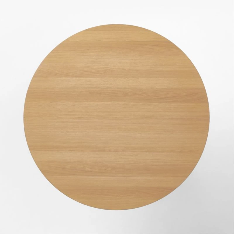 Bancroft Round Oak Pedestal Dining Table 60'' 7 Bancroft Round Oak Pedestal Dining Table 60'' - Image 5