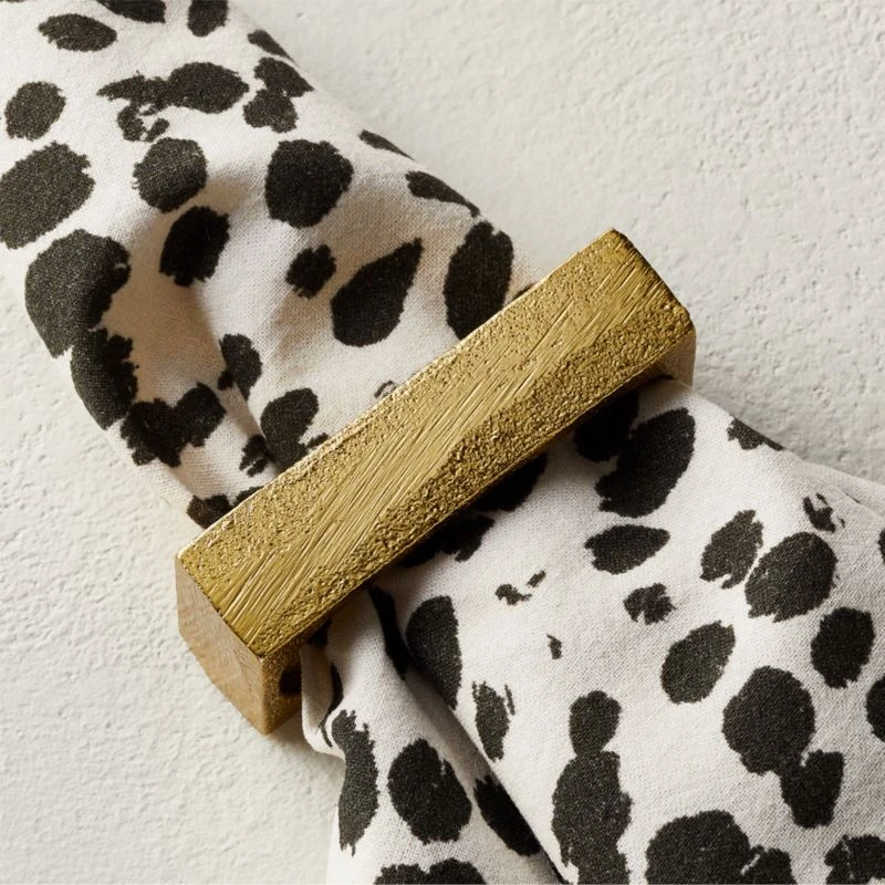 Barre Gold Napkin Rings Set Of 8 4 Barre Gold Napkin Rings Set Of 8 - Image 2