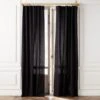 Black Cotton Basketweave Window Curtain Panel 48''x84'' 2 Black Cotton Basketweave Window Curtain Panel 48''x84'' -Furniture Sale BasketweaveBlk96CrtnPnlSHS23