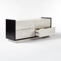 Beaufort 4-Drawer Whitewashed Wood Dresser -Furniture Sale BeaufortBlchdWdLowDrssr3QAVSSS21