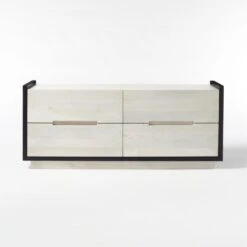 Beaufort 4-Drawer Whitewashed Wood Dresser -Furniture Sale BeaufortBlchdWdLowDrssrSOSSS21