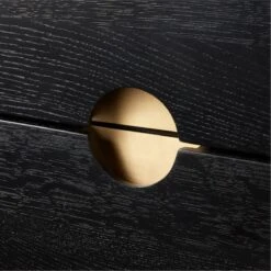 Bishop Black Ebonized Oak Wood Credenza -Furniture Sale BishopCredenzaAV2SSS22