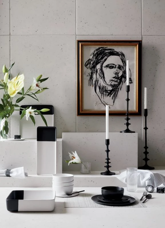 Crisp Matte Black Salad Plate Set Of 8 5 Crisp Matte Black Salad Plate Set Of 8 - Image 3