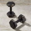 Black Marble 5-Lb Dumbbell 2 Black Marble 5-Lb Dumbbell -Furniture Sale BlackMrblWeight5LbHolSHF21