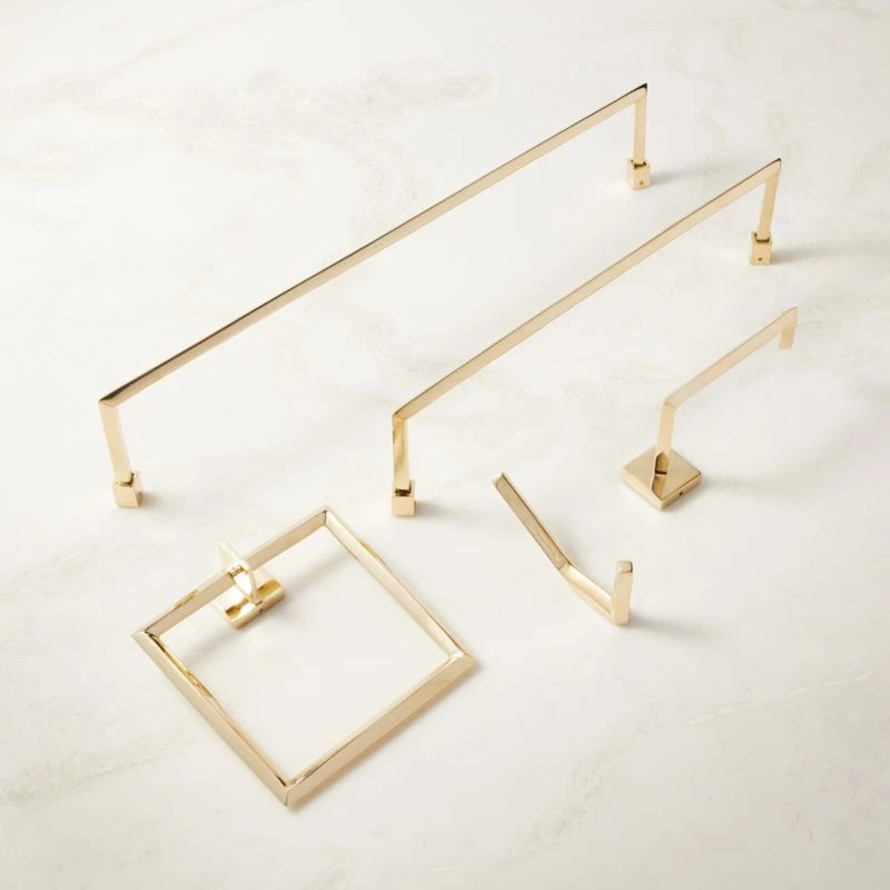 Blaine Unlacquered Brass Towel Ring 6 Blaine Unlacquered Brass Towel Ring - Image 4