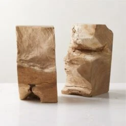 Teak Bookends Set Of 2 -Furniture Sale BleachedTeakBookendsS2AV2SHS23