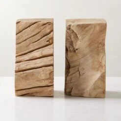 Teak Bookends Set Of 2 -Furniture Sale BleachedTeakBookendsS2SHS23