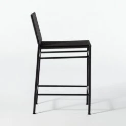 Bounce Black Woven Counter Stool 11 Bounce Black Woven Counter Stool -Furniture Sale BounceWovenCntrstl24inBlkSDF20