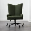 Bowtie Green Boucle Office Chair Model 3002 2 Bowtie Green Boucle Office Chair Model 3002 -Furniture Sale BowtieMd3002BclOfcChairSHF21