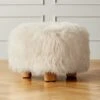 Bozzi Mongolian Sheepskin Ottoman 1 Bozzi Mongolian Sheepskin Ottoman -Furniture Sale BozziMnglnShpsknOttomanSHS21 1x1