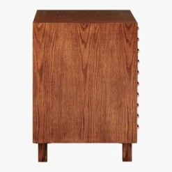 Inline Oak Wood 4-Drawer File Cabinet With Brass Handles 17 Inline Oak Wood 4-Drawer File Cabinet With Brass Handles -Furniture Sale BrassInlineFileDrawersSDF17