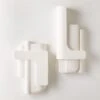 Brazilian White Concrete Wall Decor Panels Set Of 2 -Furniture Sale BrazilianConcretePanelS2SHS23