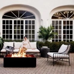 Terrazzo Black Outdoor Side Table 10 Terrazzo Black Outdoor Side Table -Furniture Sale BretonBlackMetalCollectionAP21 1x1V3