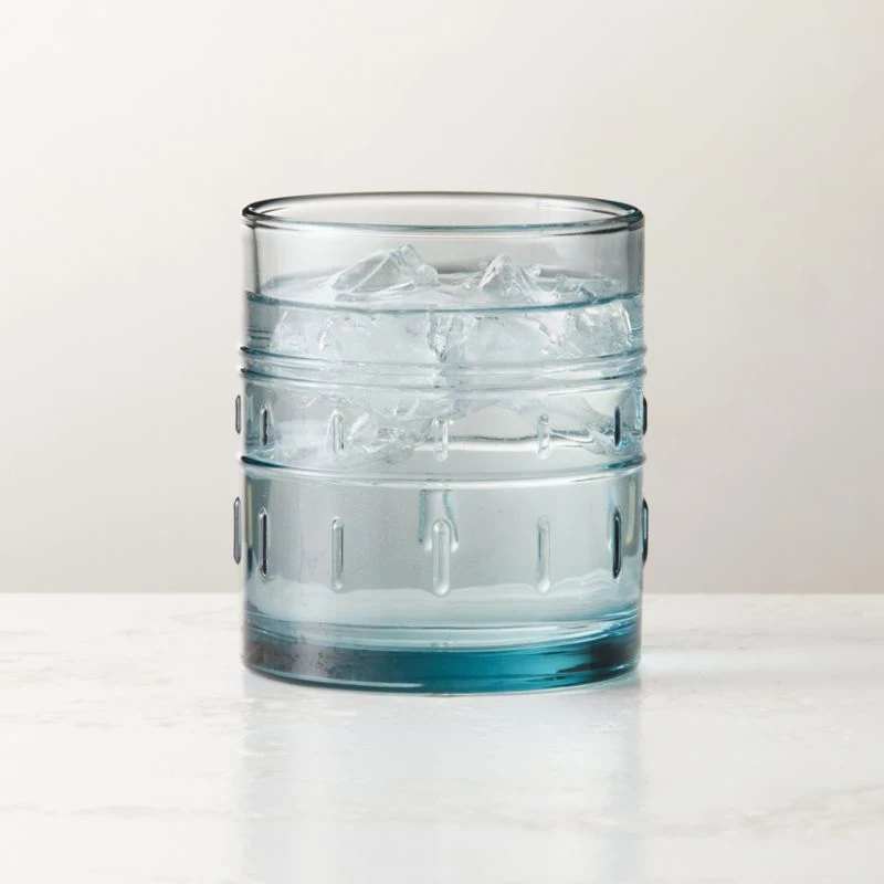 Bushi Nenge Blue Double Old-Fashioned Glass 4 Bushi Nenge Blue Double Old-Fashioned Glass - Image 2