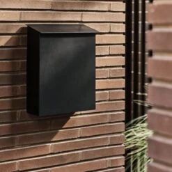 Damon Black Vertical Mailbox -Furniture Sale CB2FA22 32A DET 02 1x1