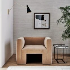 Obsidian White Hemp Wallpaper -Furniture Sale CB2FA22 PR 09A V1