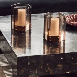 Scatola Brown Faux Horn Coffee Table -Furniture Sale CB2FA23 07A 099 det