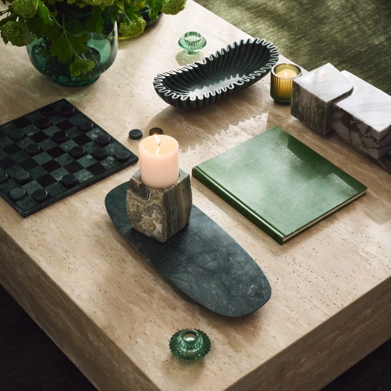 Coco Round Forest Green Glass Hurricane Candle Holder Small 10 Coco Round Forest Green Glass Hurricane Candle Holder Small - Image 8