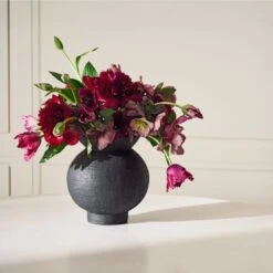 Victoria Black Terracotta Vase 17 Victoria Black Terracotta Vase -Furniture Sale CB2FA23 14B Det 224