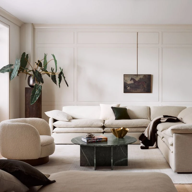 Muir White Boucle Swivel Chair 5 Muir White Boucle Swivel Chair - Image 3