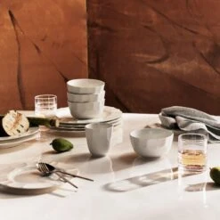 Chert White Porcelain Pasta Bowl -Furniture Sale CB2FA23 BID 03 V1