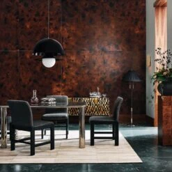 Falls Black Upholstered Dining Chair -Furniture Sale CB2HOL22 05A hero 1