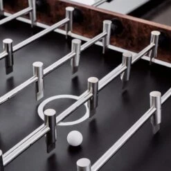 Burl Wood Foosball Table -Furniture Sale CB2HOL22 07C 582 detail