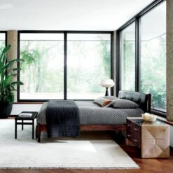 PaxtonEUROPEAN FLAX™-Certified Linen Garment Washed Black Quilt And Shams 9 PaxtonEUROPEAN FLAX™-Certified Linen Garment Washed Black Quilt And Shams -Furniture Sale CB2SP22 08A V1 1