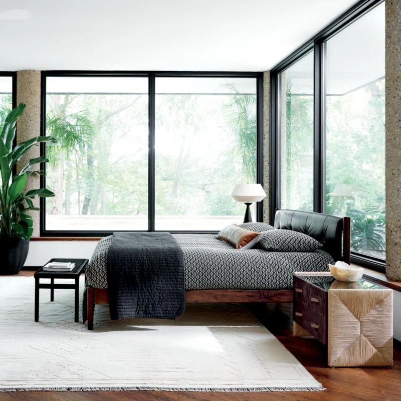 PaxtonEUROPEAN FLAX™-Certified Linen Garment Washed Black Quilt And Shams 6 PaxtonEUROPEAN FLAX™-Certified Linen Garment Washed Black Quilt And Shams - Image 4