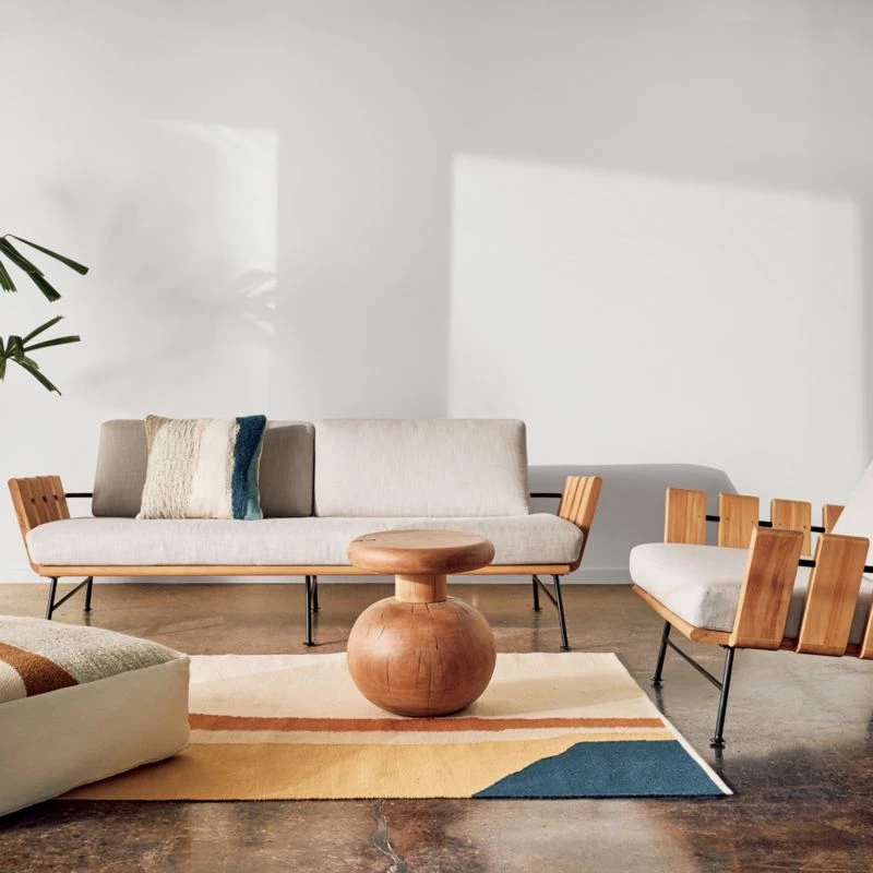 Seahaven Teak Outdoor Lounge Chair With Sand Perennials® Cushions 5 Seahaven Teak Outdoor Lounge Chair With Sand Perennials® Cushions - Image 3