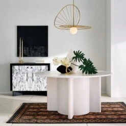 Taos Arabescato Marble Bar Cabinet -Furniture Sale CB2SP23 PR 07A hero