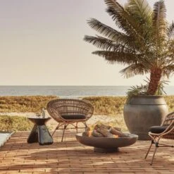 Belly Charcoal Grey Stone Outdoor Planter XXL 15 Belly Charcoal Grey Stone Outdoor Planter XXL -Furniture Sale CB2SU22 06B hero