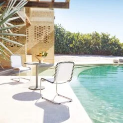 Enzo Natural Sunbrella ® Outdoor Armless Sling Chair Set Of 4 -Furniture Sale CB2SU22 16A v3 RET 1