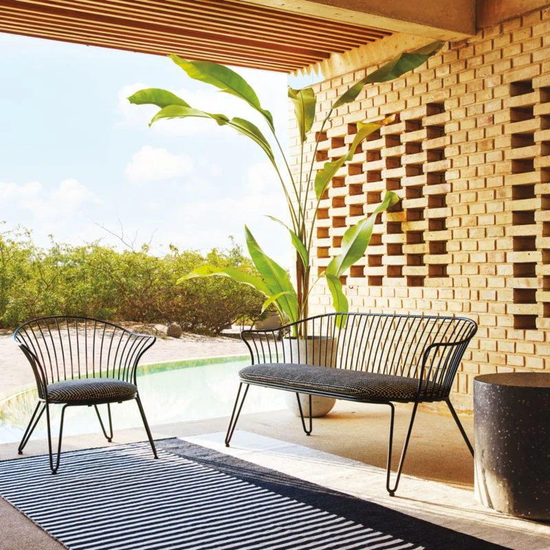 Terrazzo Black Outdoor Side Table 4 Terrazzo Black Outdoor Side Table - Image 2