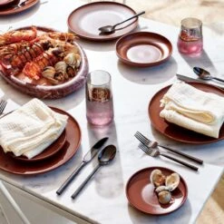 Pave Red Marble Server -Furniture Sale CB2SU23 14C V1 RET