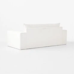 Camden White Performance Velvet Apartment Sofa -Furniture Sale CamdenWhiteAprtmntSofa3QBSSF23